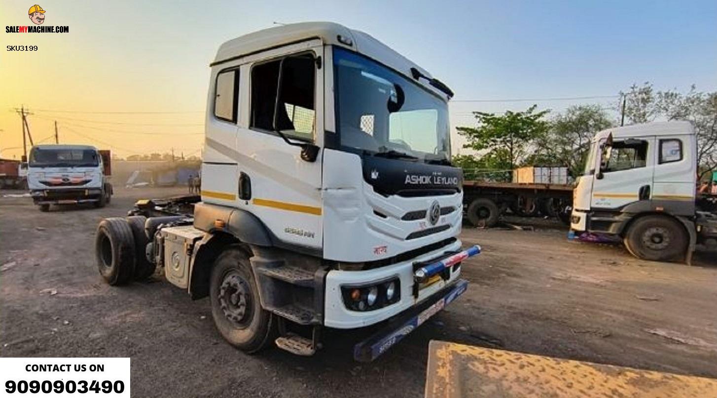 ASHOK LEYLAND CAB WITH 40 FT FLAT BED TRAILER